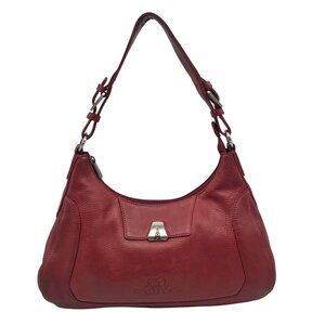 Longaberger Red Leather Rachel Shoulder Bag